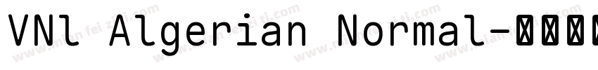 VNl Algerian Normal字体转换